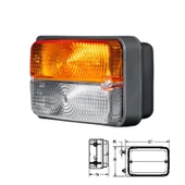 Euro Traktör Sinyal Lambası Sol - 12334-LH - 4