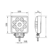 Kare Çalışma Lambası 16 Ledli 48(Power Led) Beyaz - 92 - 2