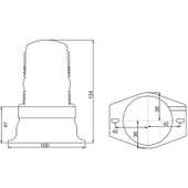 Çakar Lamba 12/110 Volt Sarı - 45 - 2