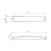 Parmak Lamba 9 Led’li 12V/24V Beyaz - 53-B - 2