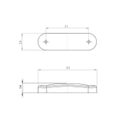 Parmak Lamba 9 Ledli Basamak Tip 12V/24 Beyaz - 58-B - 2