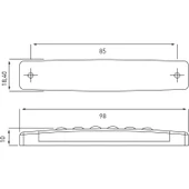 Ledli Parmak Lamba Camlı Sarı - 62-S - 2