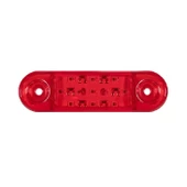 Parmak Lamba Oval 9 Led'Li 84Mm 12V-24V Kırmızı - FR0174-R - 1