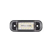 Parmak Lamba Oval 12 Led'Li 86Mm 12V-24V Beyaz - FR0175-W - 1