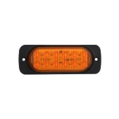 Parmak Lamba Mercekli Cam 12 Led'Li 115Mm 12V-24V Sarı - FR0278-Y - 1
