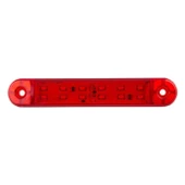 Çift Sıra Parmak Lamba 12 Led'Li 130Mm 12V-24V Kırmızı - FR0304-R - 1