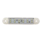 Çift Sıra Parmak Lamba 12 Led'Li 130Mm 12V-24V Beyaz - FR0304-W - 1