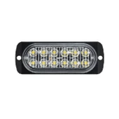 Animasyonlu Lamba Mercekli Cam 12 Led'Li 115Mm 12V-24V Beyaz - FR1278-W - 1