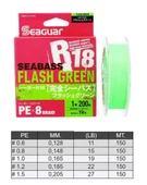 Seaguar Flash Green PE 8 Örgü Spin İp Misina 150mt Açık Yeşil - 3