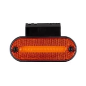 Oval İşaret Lamba Neon Braketli 12 Led'Li 118Mm 12V-24V Sarı - FR0187-Y - 1