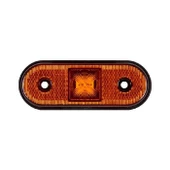 Oval İşaret Lamba 4 Led'Li 115Mm 12V-24V Sarı - FR0192-Y - 1