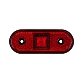 Oval İşaret Lamba 4 Led'Li 115Mm 12V-24V Kırmızı - FR0192-R - 1