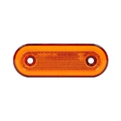 Oval Yan İşaret Lamba Neon 20 Led'Li 115Mm 12V-24V Sarı - FR0294-Y - 1
