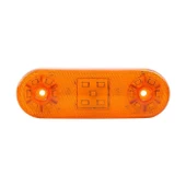 Oval Yan İşaret Lamba 17 Led'Li 113Mm 12V-24V Sarı - FR0314-Y - 1
