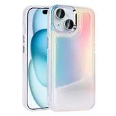 Apple iPhone 15 Kılıf Airbagli Renkli Arka Yüzey Boncuk Tasarımlı  Kumul Kapak thumbnail 3