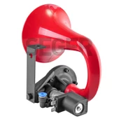 SEGER-80Jh Tek Boynuz Havalı Korna 12V (Unıchorn), Kırmızı Plastik Borulu - 4