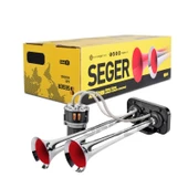 SEGER-85Kh Fala Fala Kompresörlü Korna 24V, Krom Borulu, Melodili - 1