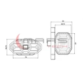 Universal - Prostar Ps 4 Led Dorse Dış İşaret Lamba 24V 720204 - 2