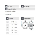 NURSAN 110024 Statör 24V 32A Mako Tip 3 Uçlu Em thumbnail 2