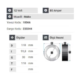 NURSAN 120124 Statör 24V 45A Mako Tip Fort Cargo - 2