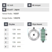 NURSAN 150712 Statör 12V 80A Renault Kango Mitsubishi Dinamo - 2