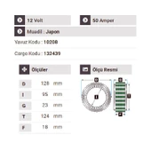 NURSAN 130212 Statör 12V 50A Isuzu Mitsubishi Dar - 2