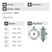 NURSAN 150624 Statör 24V 50A Isuzu Shampion - Nqr - Turkuaz Tek Çıkışlı - 2