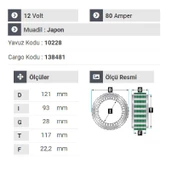 NURSAN 151612 Statör 12V 80A Nissan Sunny.Nissan Taksi Gurubu 3 Uçlu Başlıklı - 2