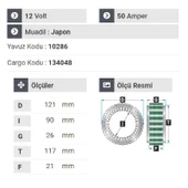 NURSAN 151112 Statör 12V 50A Mitsubishi L-300 Panel L-200 Pickup E. M - 2