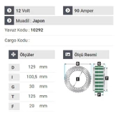 NURSAN 150812 Statör 12V 90A Tata Pikap.Tata Indıago Taksi - 2