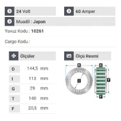NURSAN 151524 Statör 24V 60A Hyundai Hd 77 Kamyonet - 2