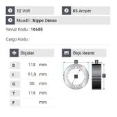 NURSAN 161812 Palio Siena Multijet Kapaklı Statör - 1