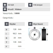 NURSAN 171112 Statör 12V 110A Vısteon Tip Ford Connect 75 Ve 90 Lık 2006 İle 2011 Aralığı - 2