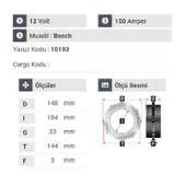 NURSAN 178612 Alternatör Statör Sultan Otogar Renault Master thumbnail 2