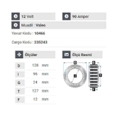 NURSAN 180812 Statör 12V 90A Peugeot Partner Y.M. Dar - 2