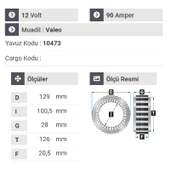 NURSAN 182312 Statör 12V 90A Hyundai Accent 1.3 1.5 - 2