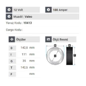NURSAN 183112 Statör 12V 180A Bmw 730.520.320.X5.X6 Bmw Gurubu Y.M Valeo 6 Uçlu - 2