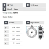 NURSAN 182812 Statör Dacia Logan Sandero Dokker thumbnail 2