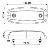 Yan Pozisyon Lambası Neon 2 Fonksiyonlu 12-24V (Sarı) Sinyal/Park - 2