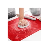 Hayal Sepeti Hamur Matı Açma Silikon Hamur Açma Pasta Fırın Hamur Matı Alt Açma - 7