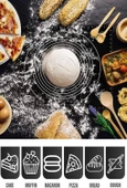 Hayal Sepeti Hamur Matı Açma Silikon Hamur Açma Pasta Fırın Hamur Matı Alt Açma - 3
