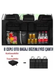 Oto Eşya Çantası Araba Araç Içi 8 Cepli Bagaj Düzenleyici Organizer Çanta - 3