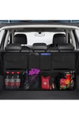 Araç Içi Bagaj Eşya Düzenleyici Oto Bagaj Koltuk Arkası Organizer 8 Cepli Fileli Super thumbnail 3