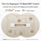 ASUS ZENWIFI AX XT8 AX6600 Dual Band EV Ofis Tipi Gaming Router 2-li paket - 6
