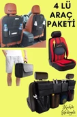 Araç Konfor Paketi Bel Minderi Bagaj Düzenleme Koltuk Arkası Organizer Bagaj Çantası thumbnail 1