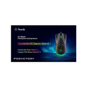 NORTH Air Black Professional USB 7200dpi Gaming Siyah Mouse RGB - 4