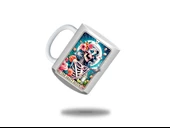 İSKELET KADIN BASKILI KUPA BARDAK,TAROT KARTI TEMALI BASKILI BARDAK - 2