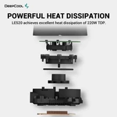 DEEPCOOL 240MM LE520 ARGB AM5-1700P SIVI SOĞUTMALI İŞLEMCİ FANI thumbnail 3