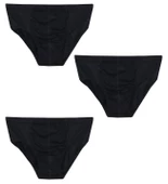 3 Adet Erkek % 100 Pamuk Önyıldız Kom Slip - 2