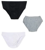 3 Adet Erkek % 100 Pamuk Önyıldız Kom Slip - 1